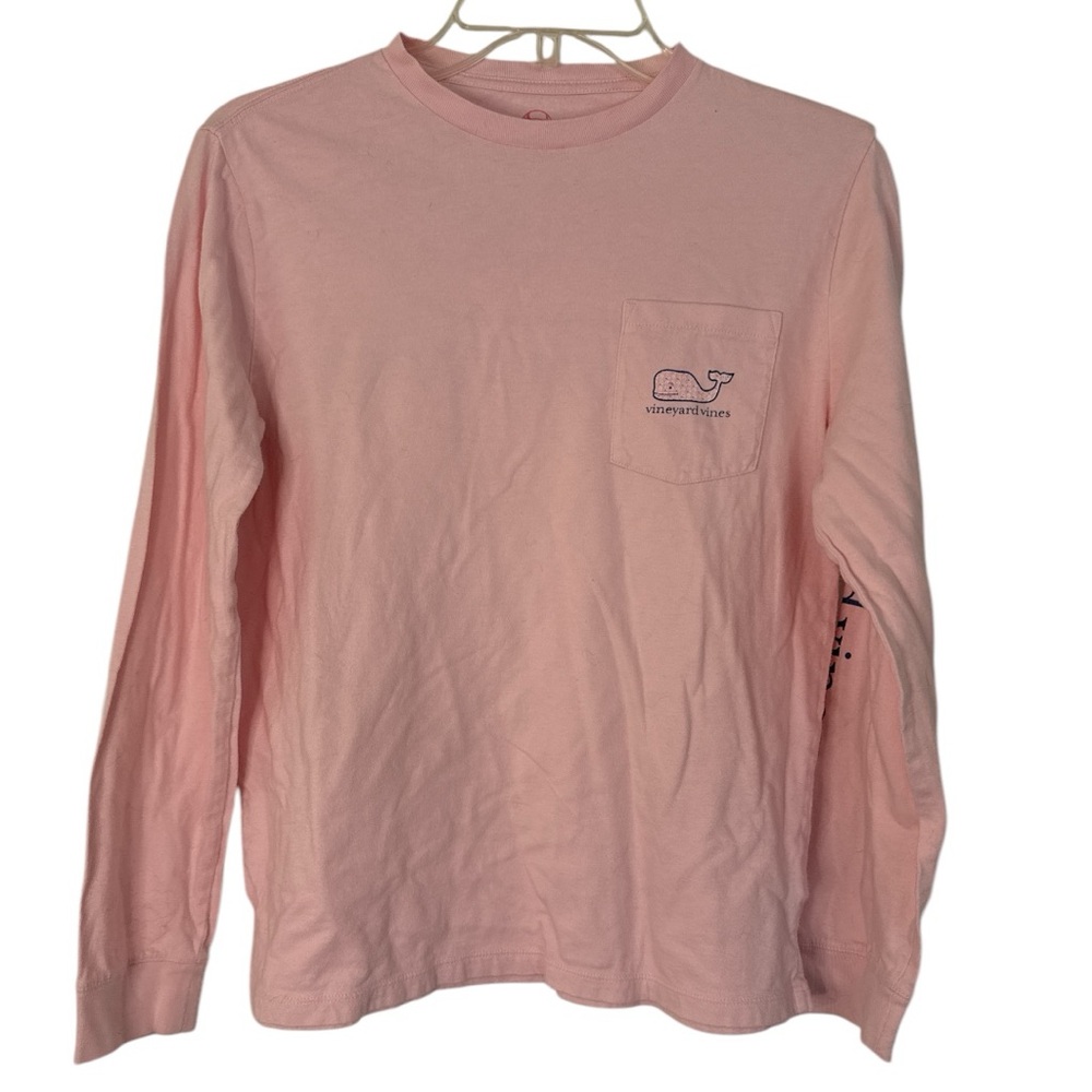 Vineyard Vines breast cancer awareness tee youth L EUC F-30